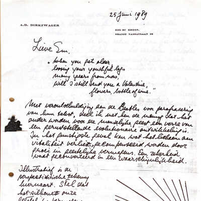 Verjaardagsbrief Emmy d.d.1989-06-25