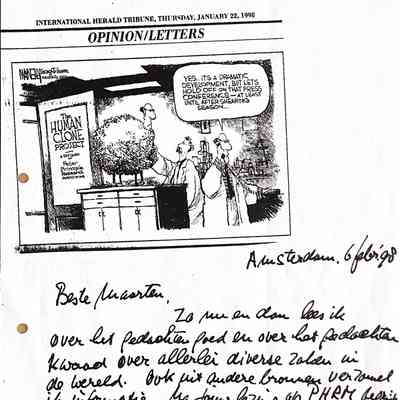1998-02-06 Brief aan Maarten Frankehuis.