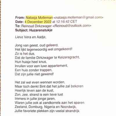 2022-12-04 Sinterklaasgedicht over a.s. verhuising naar Noordwijk.