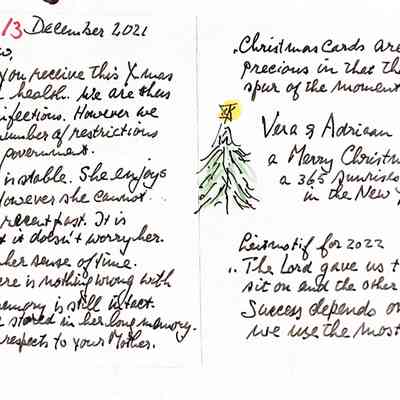 2021-12-13 Happy Christmis wish to Andrew Bonar during covid-epidemic.
