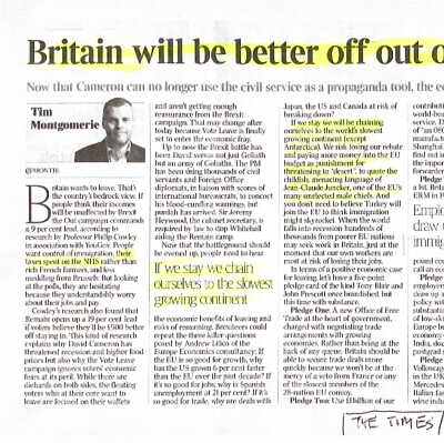 2016-06-13 Letter to Stuart Cook objecting his rationale for BREXIT.