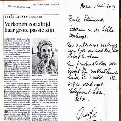 2004-05-01 Brief aan Reinoud: Verkopen moet.