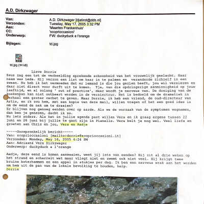 2005-05-17 Mail-wisseling tussen ADD en Dorrie.