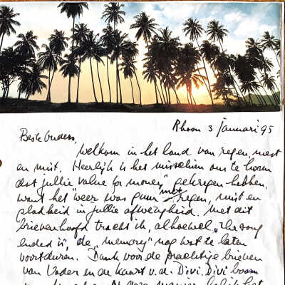 1995-01-03 Brief aan Beste ouders over Reinouds besluit om te stoppen met de aangevangen studie.