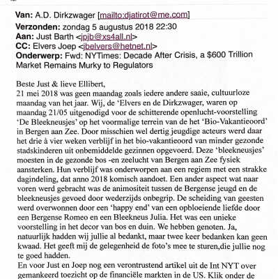 2018-08-05 De voorstelling De Bleekneusjes van Bio-vakantieoord.