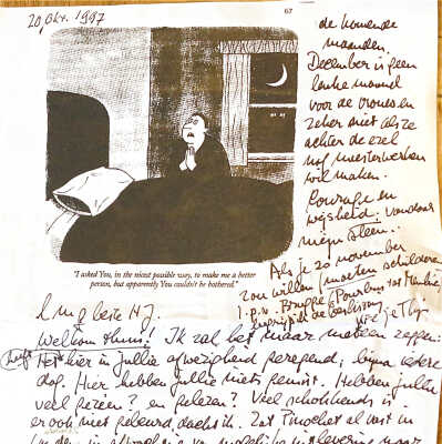 1997-10-20 Brief aan Em & Hendrik Jan de Vries. aanmoediging aan Em om een meesterwerk te schilderen.