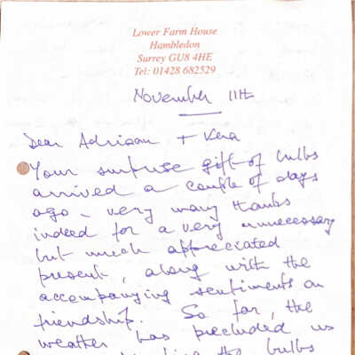 2009–11-11 Letter from Stuart Cook.