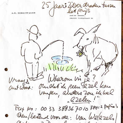 1996-12-03 Zij zijn 25 jaargetrouwd de van We(ezels).