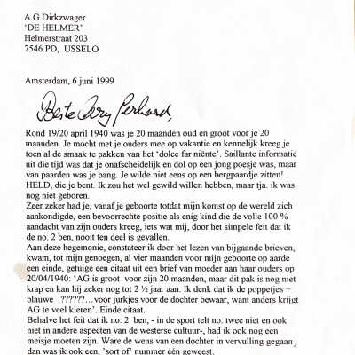 1999-06-06 Brief aan broeder Ary G.