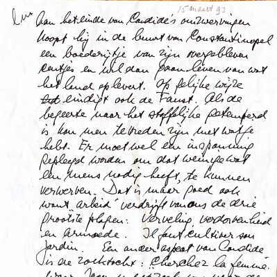 1993-03-15 Brief ADD aan LM over Candide.