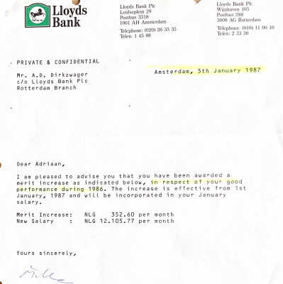 1987 01-05 Merit increase for ADD.
