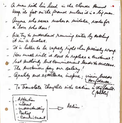 1988-05-05 Food for thoughts at the time ADD being employed by the Lloyds Bank