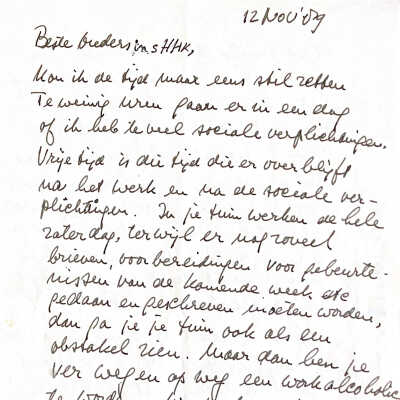 1989-11-1 2 Brief aan Bste Ouders in sHHK over het verloop v.d. Tijd en over de val v.d. Berlijnse muur.