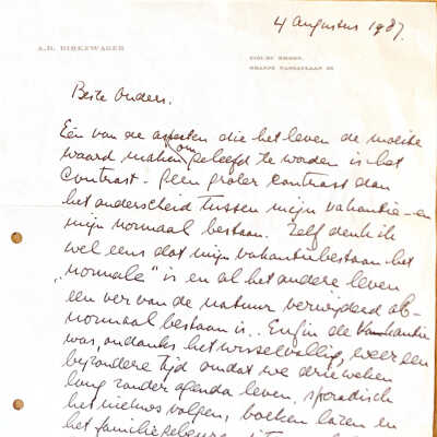 1987-08-04 Brief aan ouders o.a. over F & R.