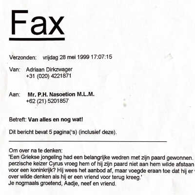 1999-05-26 fax aan Boem Nasoetion