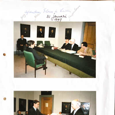1997-01-31 Floris ontvangt zijn ‘mr-bul’ in Leiden.