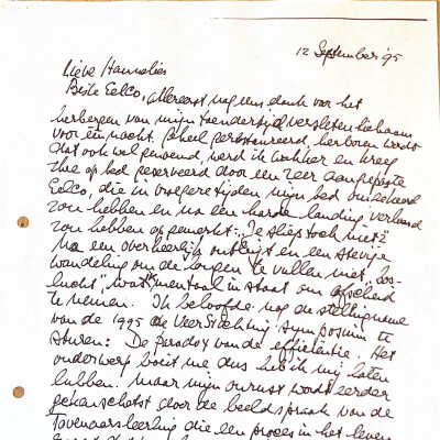 1995-09-12 Brief ADD aan Hannelies & Eelco Kruijff over de “Paradox van de Efficiëntie”.