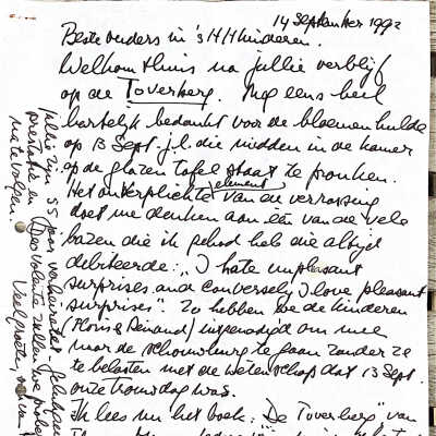 1992-09-14 Brief van ADD aan ouders