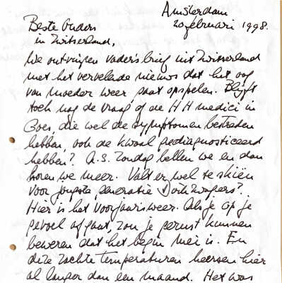 1998-02-20 Brief aan ouders