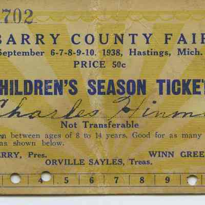 Barry County Fair Childrens Season Ticket