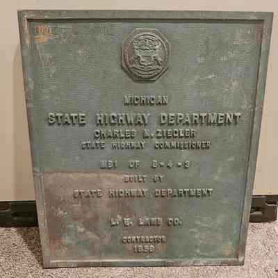 Coldwater River Bridge Plaque