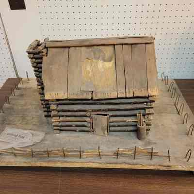 1909 School Project - Lincoln's Log Cabin
