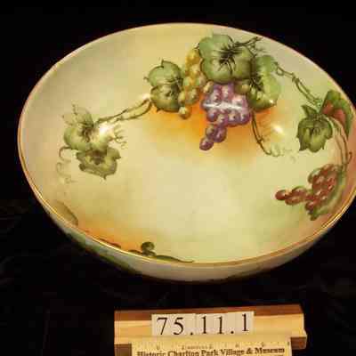 H & Co. Handpainted punch bowl