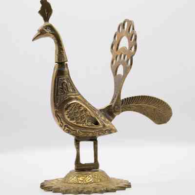 Brass Peacock Kohl Eyeliner Holder