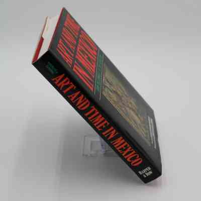 Spine of "Art and Time in Mexico": Green writing says "Weismann and Sandoval." Red text reads "Art and Time in Mexico." White text reads "Harper and Row."