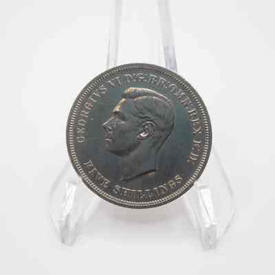 King George VI Five Shilling Coin