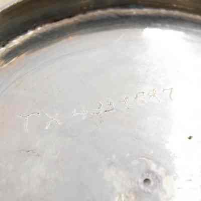 Item number engraving: "TX4339887"