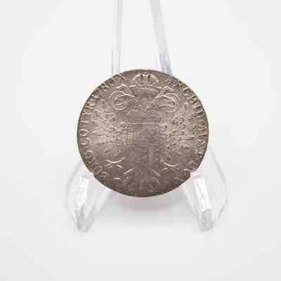 Maria Theresa 1780 Coin Reverse: The Maria Theresa 1780 coin showcasing intricate designs.