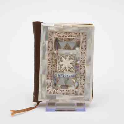 Mother-of-Pearl Red Letter New Testament with Jerusalem Inscription