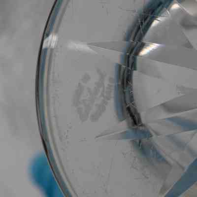 Engraving on Bottom of Vase: Engraved on the bottom of the vase, "Edinburgh, Scotland."