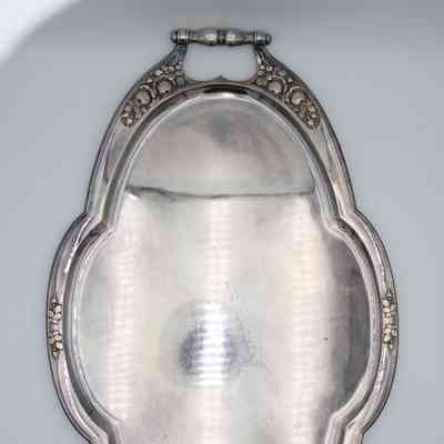 Silver Tea Set inside Wood Case