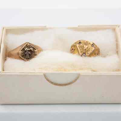 LT and JW Jordan High School Rings