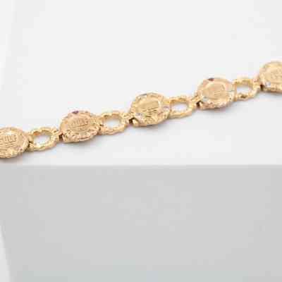 14K Gold Gulf Oil Bracelet