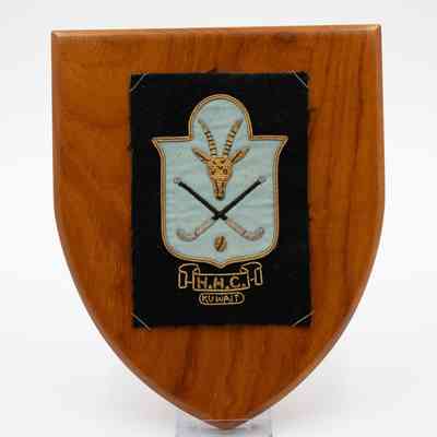 H.H.C Kuwait Field Hockey Club Plaque with Goat Head