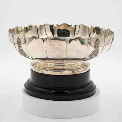 Silver Trophy Cup Engraved with "Kuwait Gardening Club"