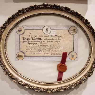 Oval Certificate with Seal from Society of Falstaff