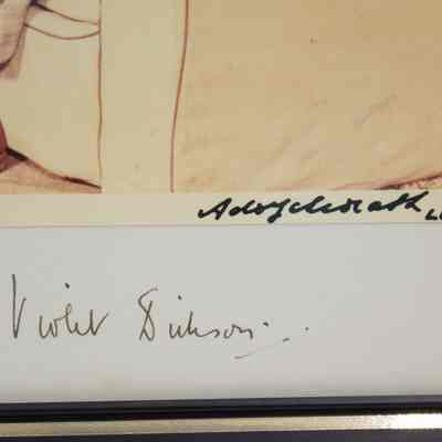 Signature: Violet Dickson's signature, "[illegible] London."