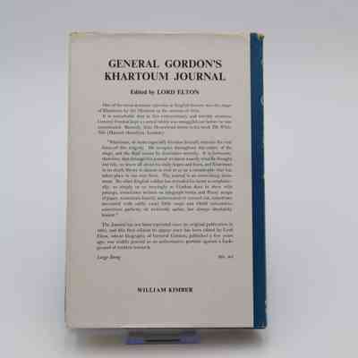 Back cover of "The Queen's Orders of Chivalry": The back cover features a blurb about the book, "General Gordon's Khartoum Journal."