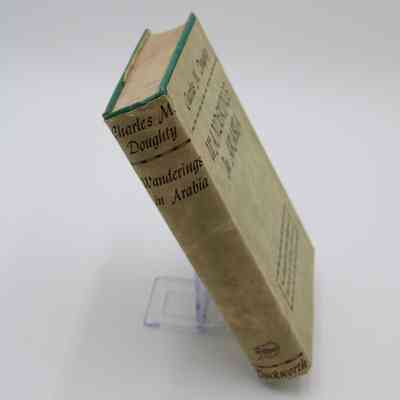 Spine of "Wanderings in Arabia": The spine has the title, author, and publisher "Duckworth."