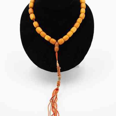 Orange Amber Worry Beads