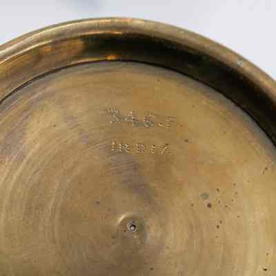 Bottom of urn: The bottom of the urn has, "346F India."