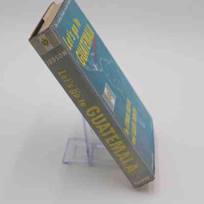 Spine of "Let's go to Guatemala": The spine features a Guatemalan flag, the title, the authors last name, and the publisher.