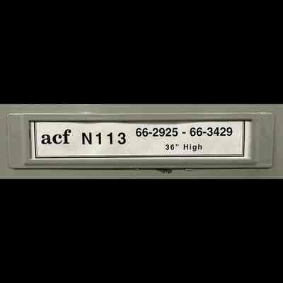 ACF N113 - 66-2925 through 66-3429 - 36” High