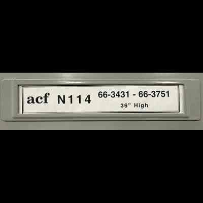 ACF N114 - 66-3431 through 66-3751 - 36” High