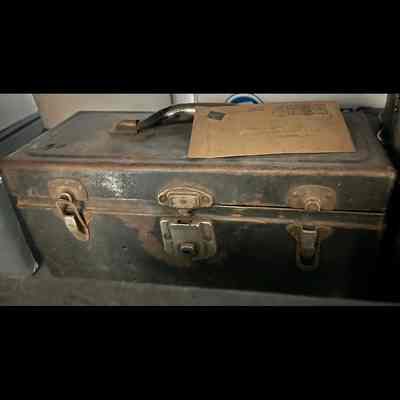 Metal toolbox.