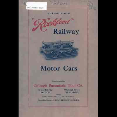Rockford Railway Motor Cars Catalogue No. 43.